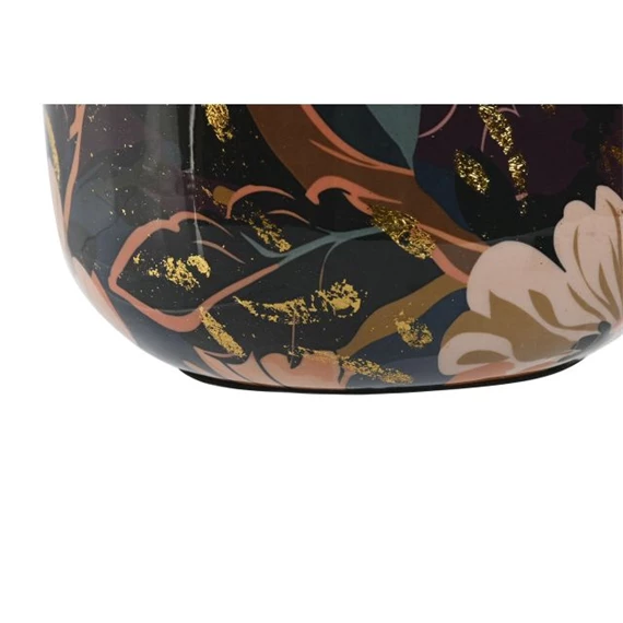 Váza virág mintás 17x17x21 cm