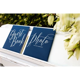 Vendégkönyv 20x24,5 cm sötétkék 22 oldal