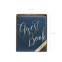 Vendégkönyv 20x24,5 cm sötétkék 22 oldal