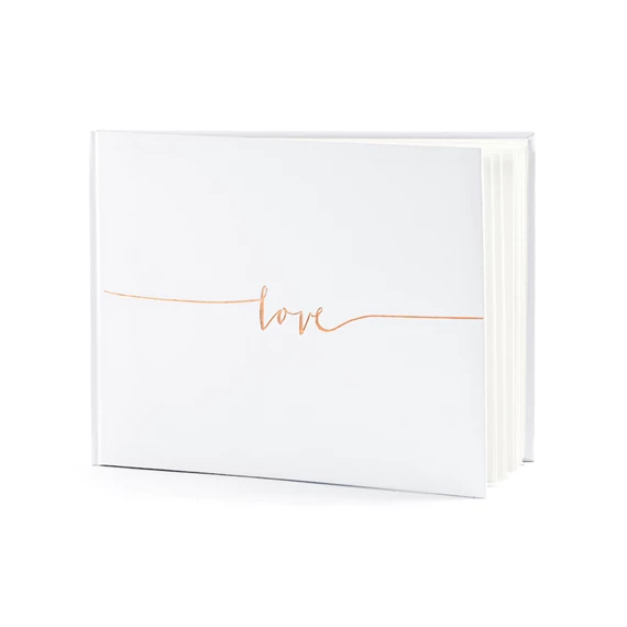 Vendégkönyv szerelem 24x18,5 cm 22 oldal