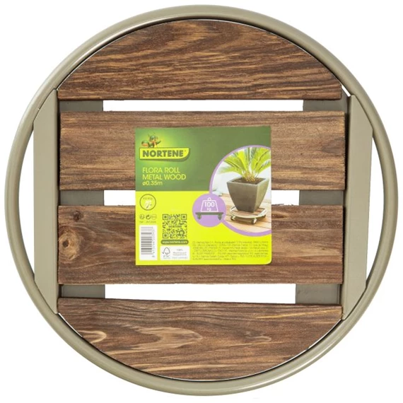 Virágalátét gurulós 35 cm