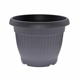 Virágcserép Campana bordázott, kerek 20x9x11 cm