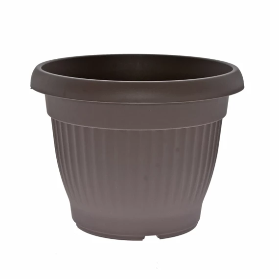 Virágcserép Campana bordázott, kerek 20x9x11 cm