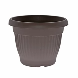 Virágcserép Campana bordázott, kerek 25x12x15 cm