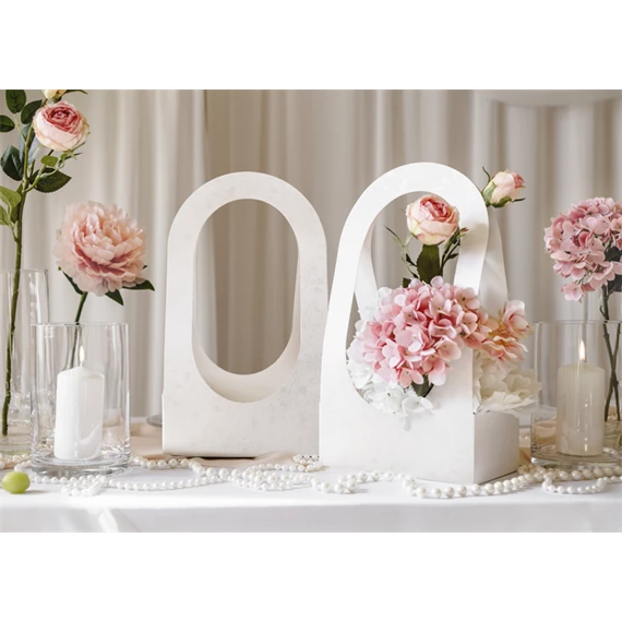 Virágdoboz 21.6 x 11.7 x 38.5 cm fehér