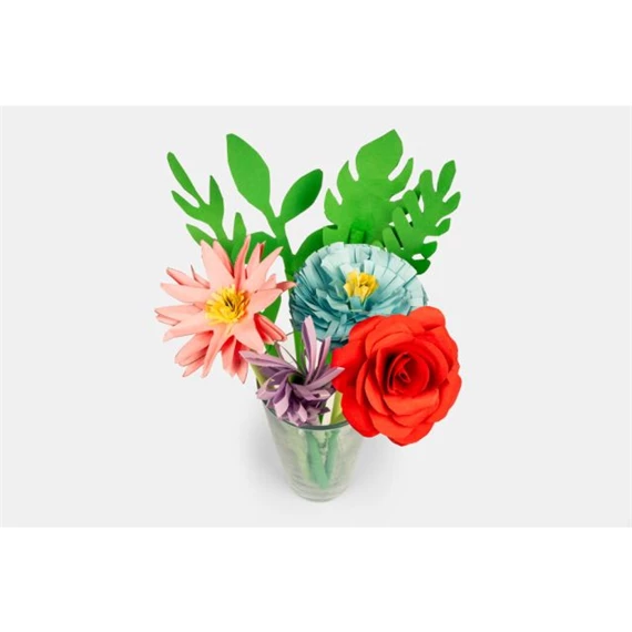 Virágkészítő készlet papírból