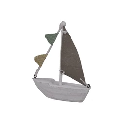 Vitorláshajó 11x3x14,5 cm
