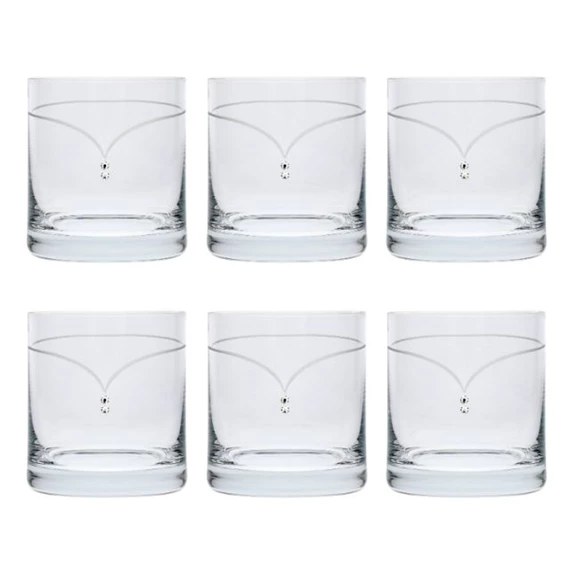 Whisky pohár Swarovski kristállyal 300 ml 8,8x8 cm S/6