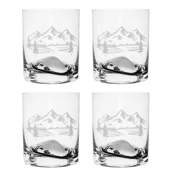 Whisky pohár Swarovski kristállyal 300 ml 9,8x8,1 cm S/4