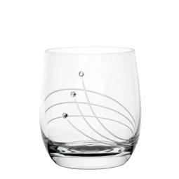 Whisky pohár Swarovski kristállyal 350 ml 9,5x8,4 cm S/6