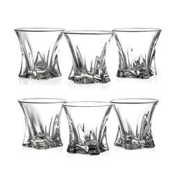 Whisky szett COOPER ezüst szegéllyel 25 cm S/7